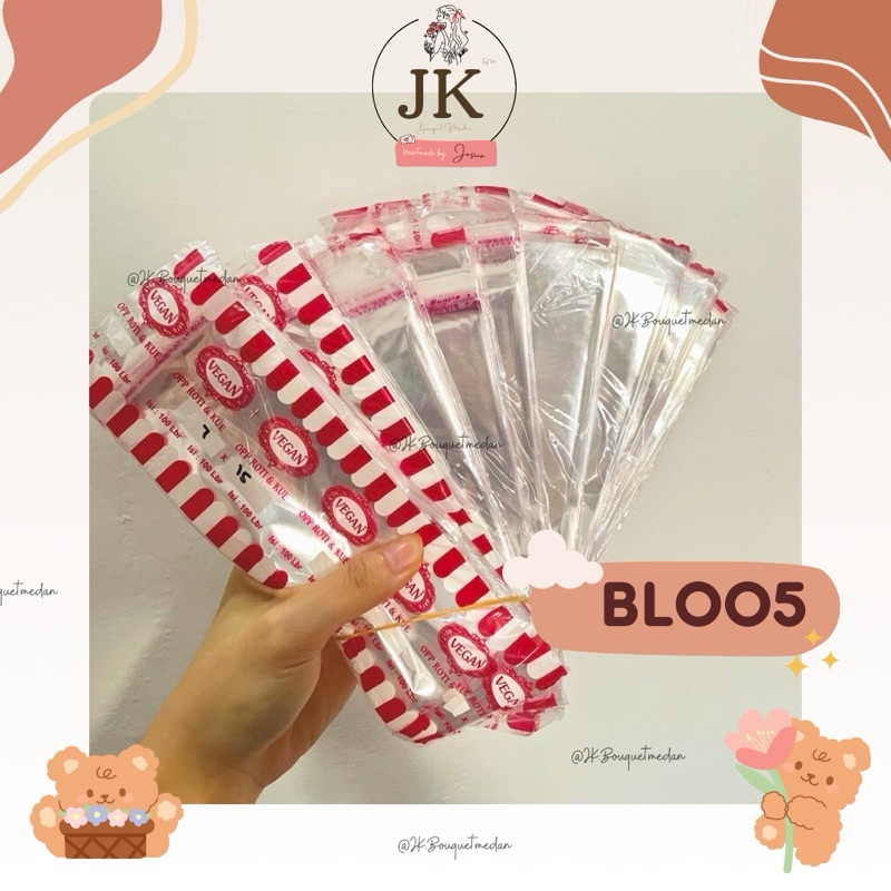 

ACC000003 Plastik OPP / Plastik uang buket isi 100 pcs/ Plastik buket