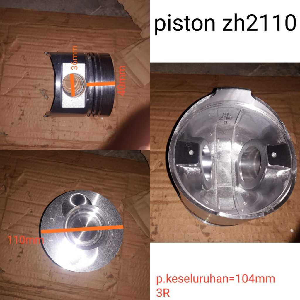 Piston Mesin 2 Silinder YASUKA ZH2110YSK