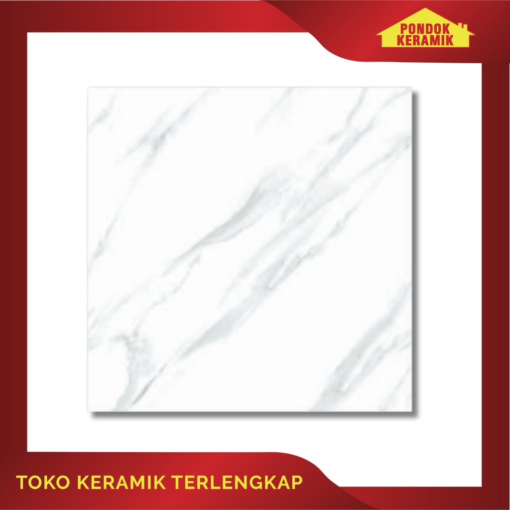 Keramik Lantai Avignon 50x50 Florida Grey / Keramik Motif Marble Carara
