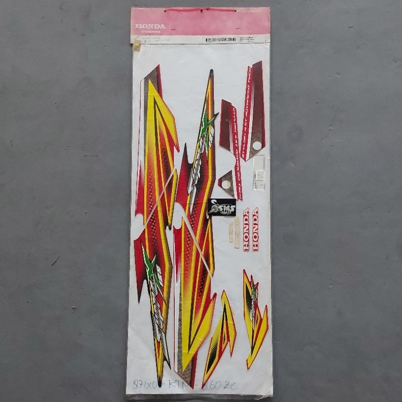List Stiker Stripe Striping Supra X 125 Lama (2004 - 2006) Original 871X0 KTM 860ZC