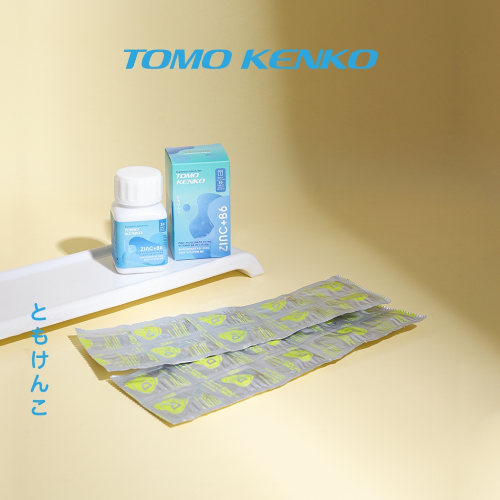 Tomo Kenko Zinc Vit B6 + Vitamin D3 Strip 1000 IU