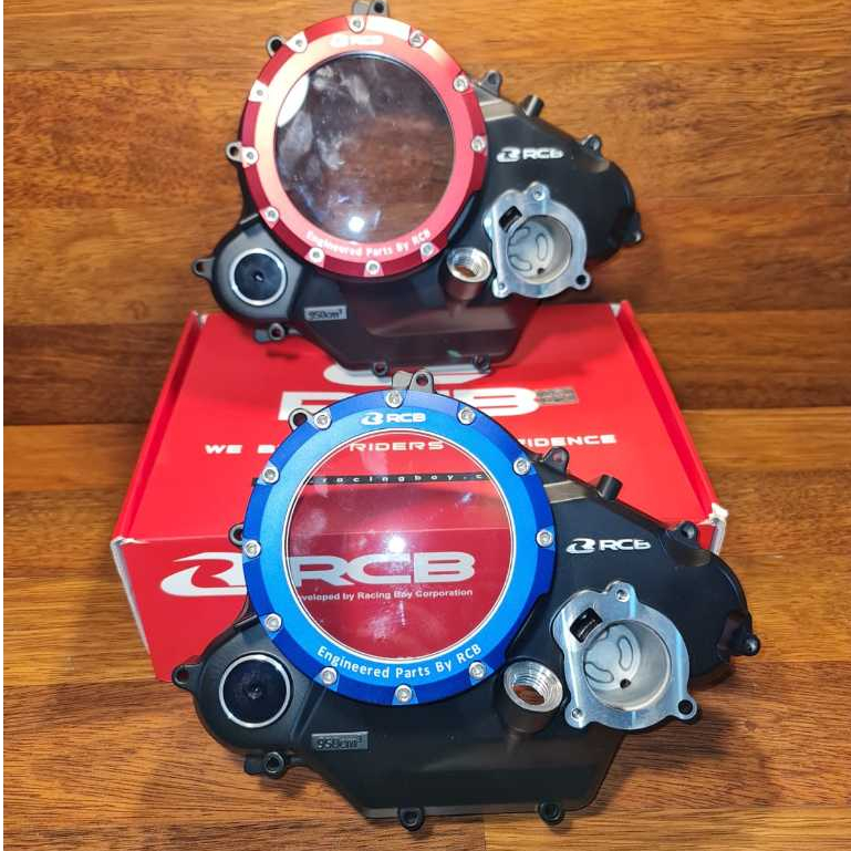 (RCB) ENGINE COVER TUTUP BAK MESIN BLOK KOPLING TRANSPARAN - R15 V2/ MX KING/ VIXION NEW/ VIXION OLD