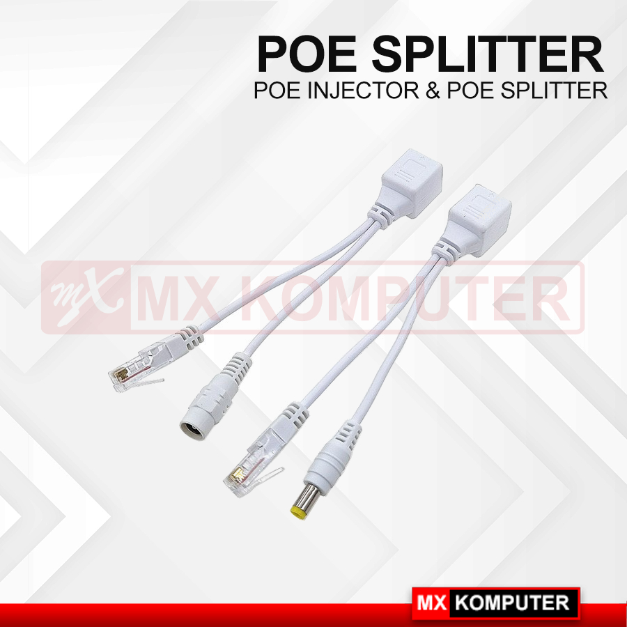 Kabel Poe Splitter Injector Power LAN 1 Pasang
