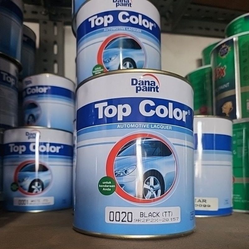 Top color cat duco warna standard danapaint hitam putih dll 1kg - dana