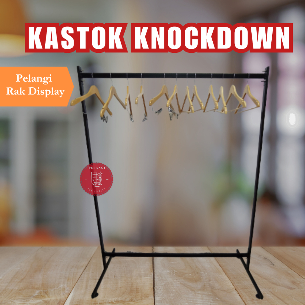 GAWANG PK/GAWANG BAJU/GANTUNGAN KNOCKDOWN/KASTOK BAJU /RAK BAJU, RAK GAMIS/KNOCKDOWN/ BESI MINIMALIS