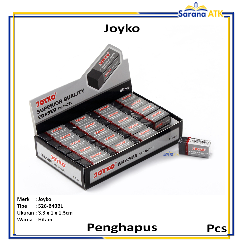 

Joyko - Penghapus Kecil Hitam 526-B40BL - Pcs