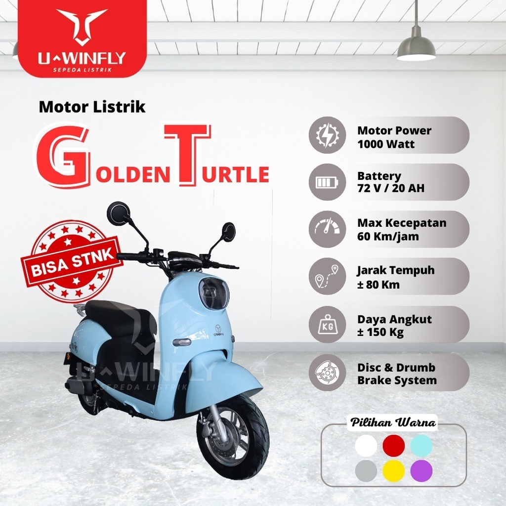 UWINFLY HARGA PROMO  Sepeda Motor Listrik GOLDEN TURTLE