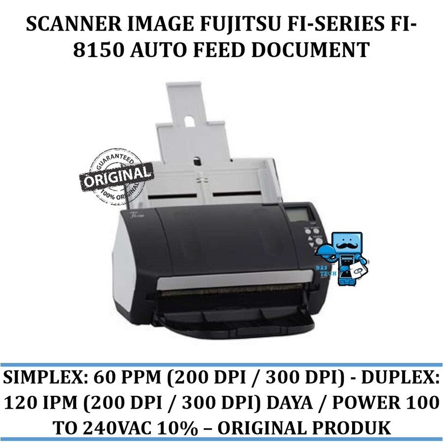Scanner Image Fujitsu Fi-Series Fi-8150 Auto Feed Document - Original