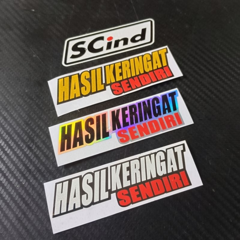 STIKER CUTTING HASIL KERINGAT SENDIRI