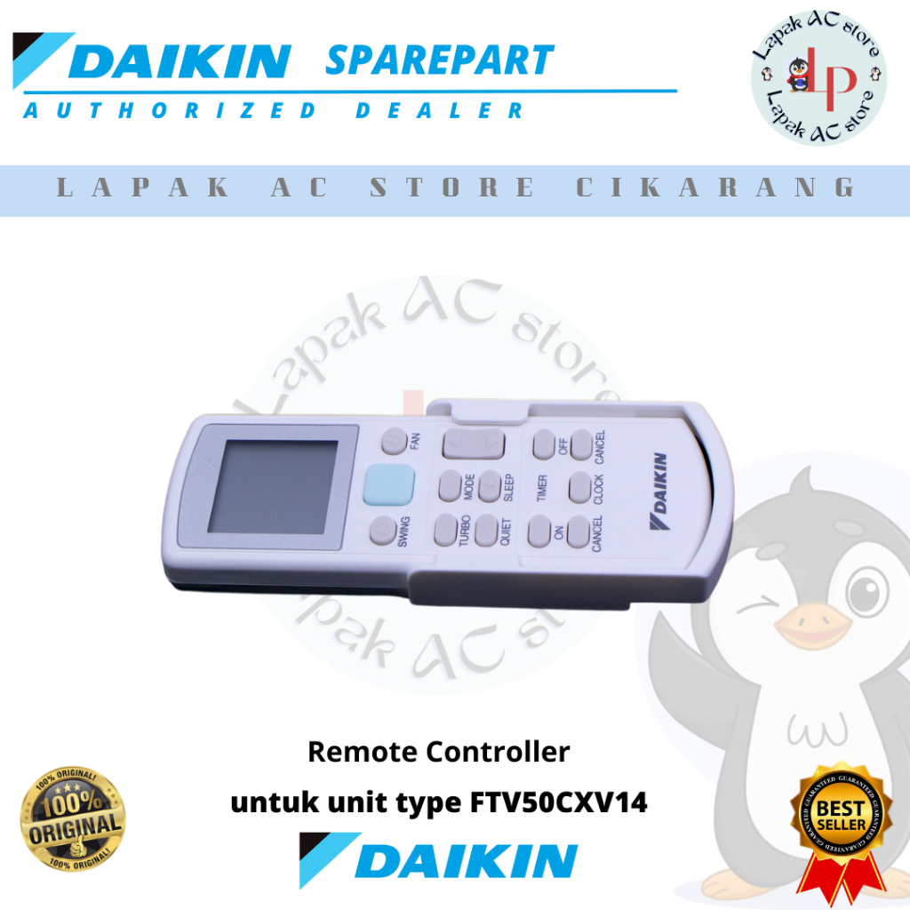 Remote AC DAIKIN Malaysia 2 PK FTV50CXV14