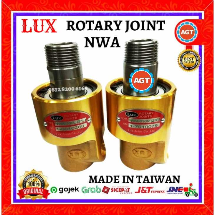 ROTARY JOINT LUX NWA 15A R/L - 1/2 IN MONOFLOW - AIR/HYDRAULIC