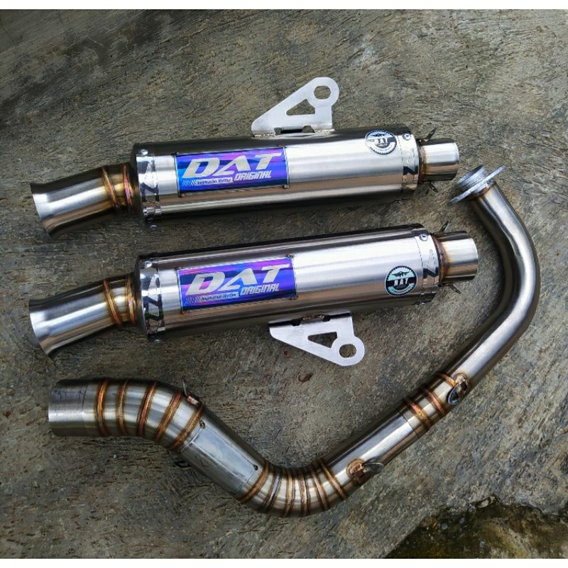 knalpot DAT matik mio,nouvo,beat, vario, 155cc 200cc tipe CH1 gradeA  leheran roll bending