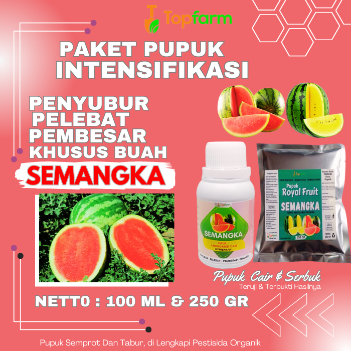 Pupuk Cair Khusus Semangka / Pupuk Khusus Semangka / Pupuk Booster Buah Semangka / Pupuk Pembesar Bu