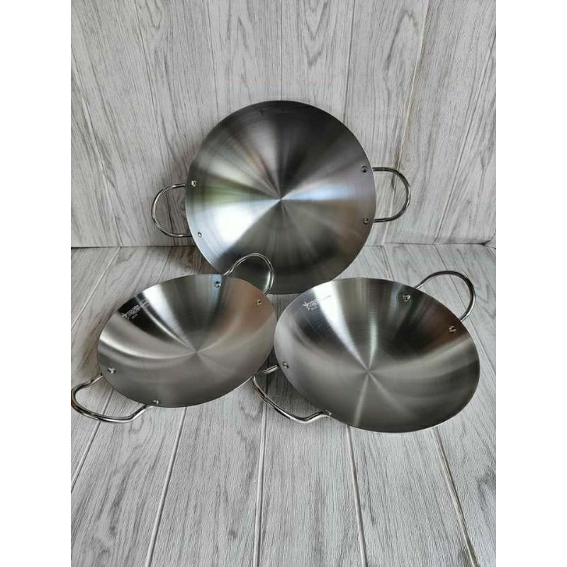 Wajan harden 32 cm stainless tebal
