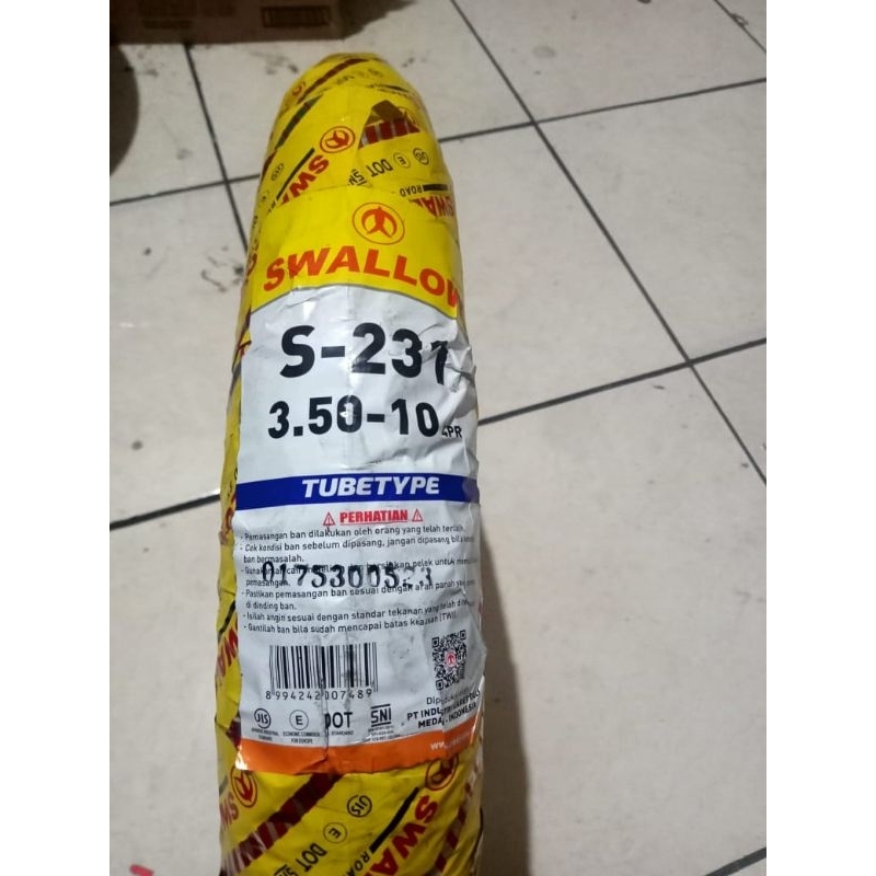 BAN LUAR VESPA SWALLOW RING 3.50-10