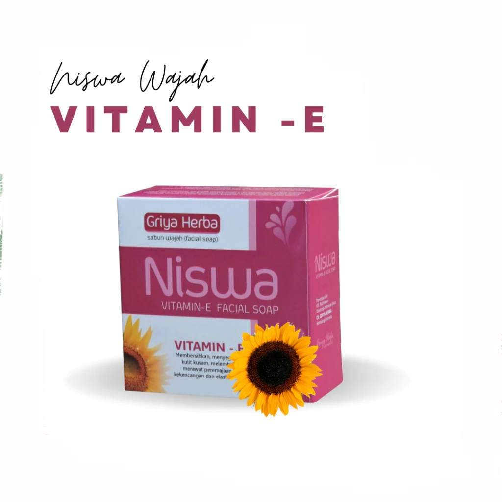 Sabun Wajah Herbal NISWA VITAMIN E Facial Soap