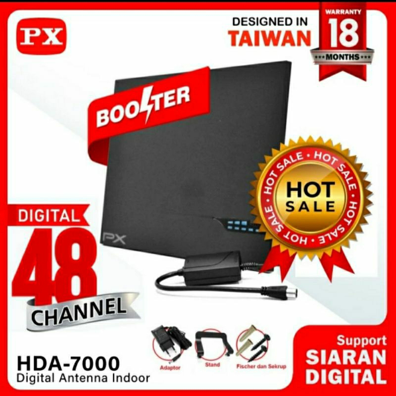 ANTENA TV SMART DIGITAL PX DTV SMART ANTENNA HDA-7000 ORIGINAL ASLI