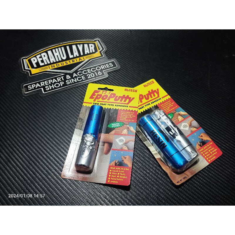 lem porting epo putty alteco asli ori alteco anti bocor tangki motor sanyo lem plat besi 50gram 100g