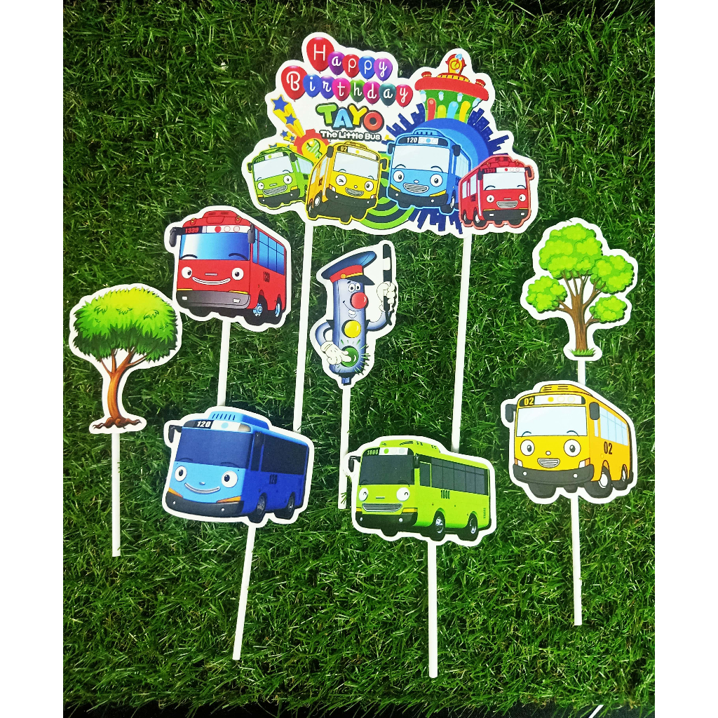 [Whispers] Topper cake Tayo happy birthday