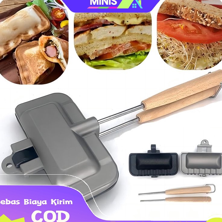 YI CODCetakan Sandwich Waffle Maker  Pemanggang Sandwich  Sandwich Maker
