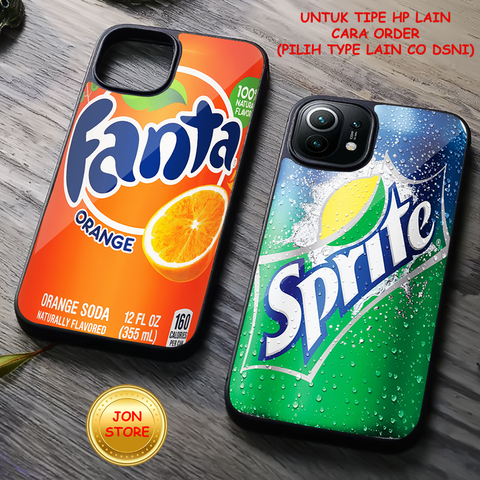 ( SE 19 ) Sofcase MOTIF KEMASAN KALENG FANTA COLA SPRITE PEPSI  Untuk Iphone 11 XR 12 12 PRO 13 PRO 