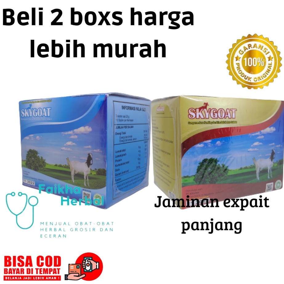 

STAR Skygoat Susu Kambing Full Cream Ettawa Sky Goat Susu Kambing Coklat Dan Vanilla Original