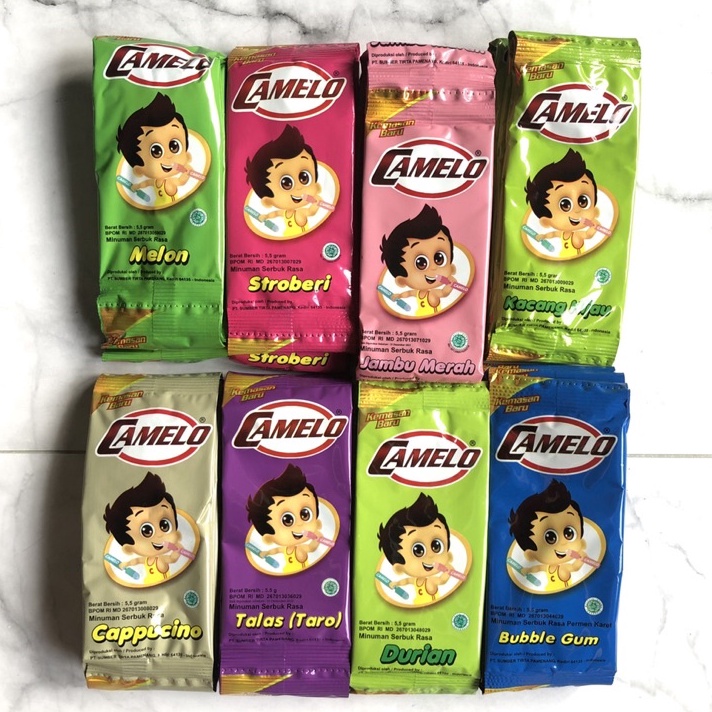 

FSASH SALE BAHAN ES SUNTIK CAMELO ES BANTAL BUBUK ES CAMELO DUS ISI 24 PCS 24 RENCENG