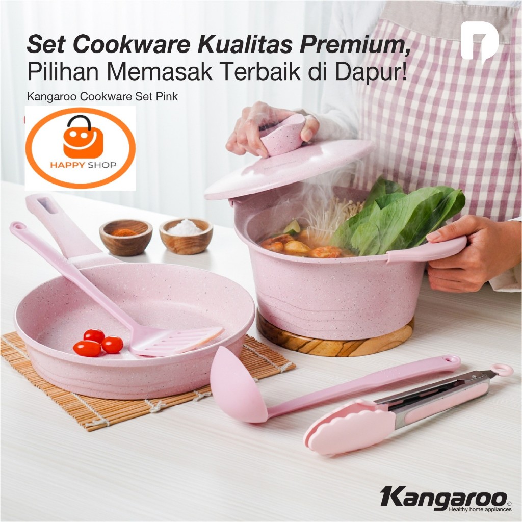 Kangaroo Cookware Set Pink