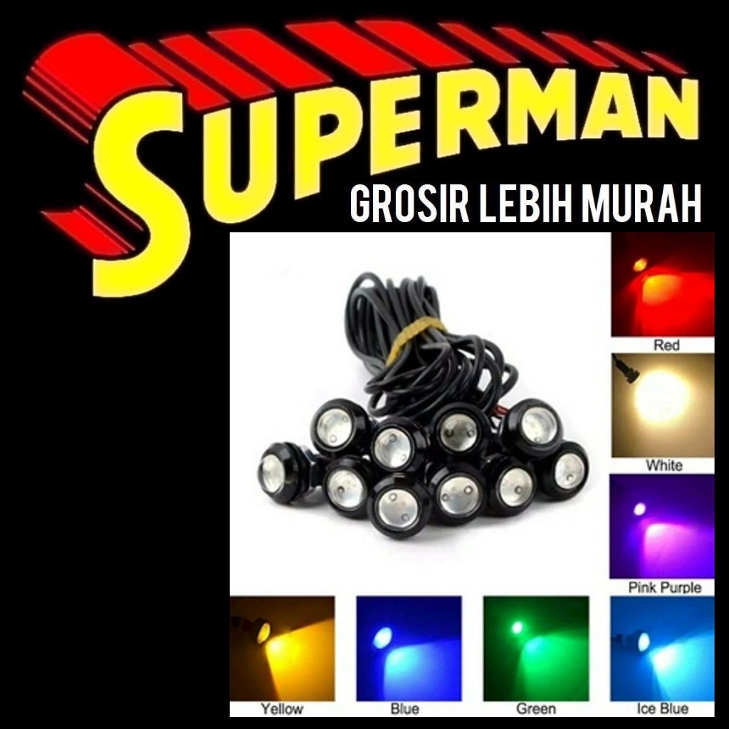 LED ELANG EAGLE EYE 1 PCS  12v lampu variasi motor mobil lampu senja sen sein 12 volt superman jogja