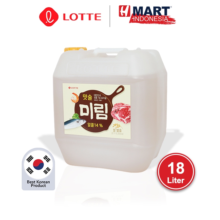 

Lotte Cooking Wine Mirim - Arak Masak Asli Korea 18L