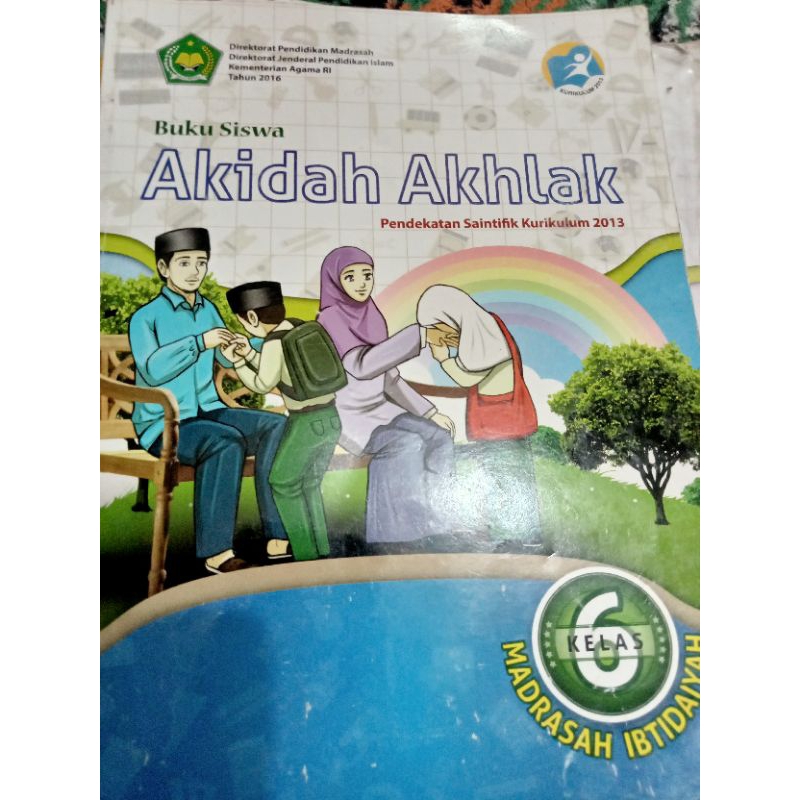 buku aqidah akhlak untuk SD kelas 6