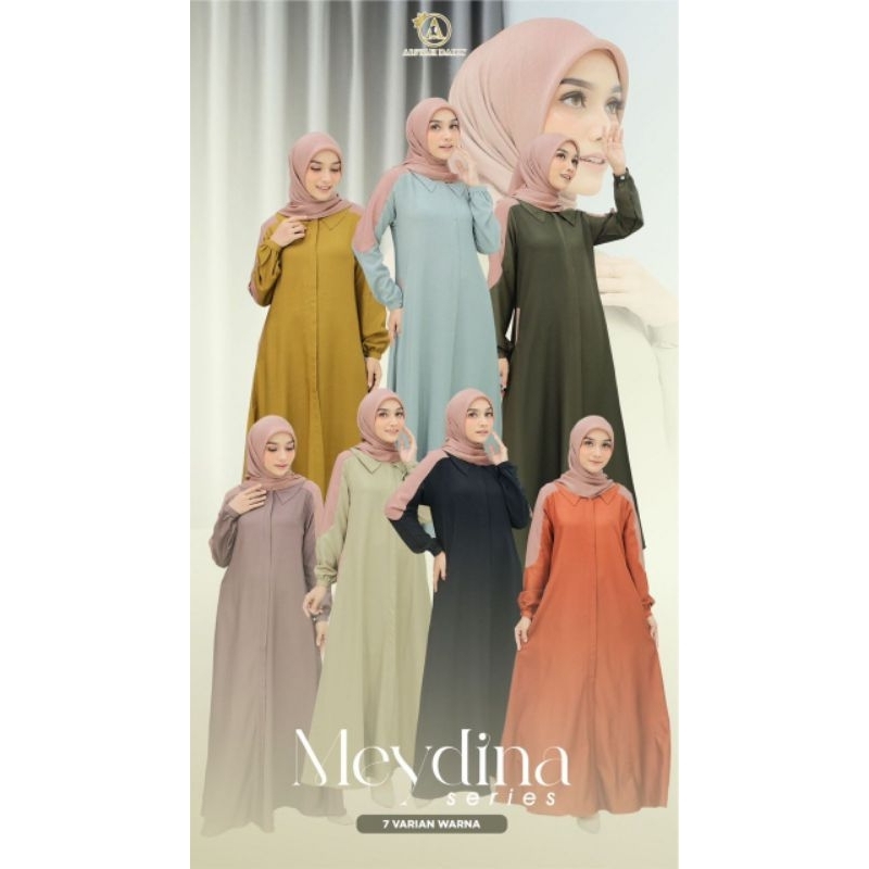 Moslem Ori Pakaian Muslim Wanita Gamis Busui Friendly Polos Tiffany Medina Dress By Aisyah (Ready Pl
