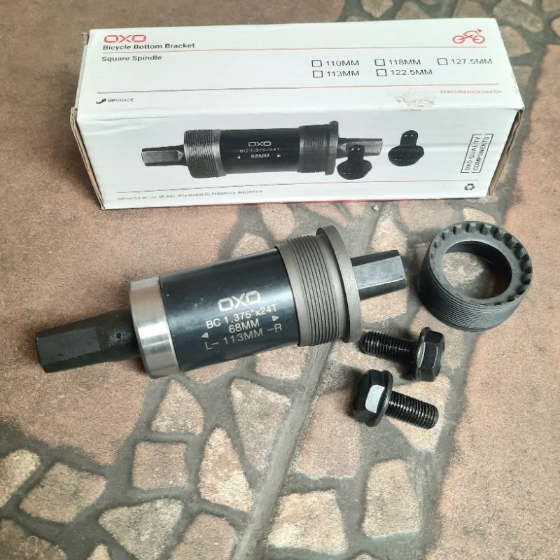 113mm AS GIR sepeda MTB BEARING  AS BB GIR BEARING MODEL KOTAK OXO 113 mm