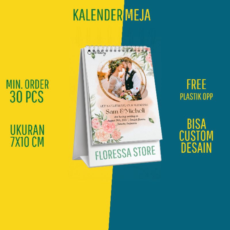 

KALENDER MEJA SOUVENIR PERNIKAHAN CUSTOM A7