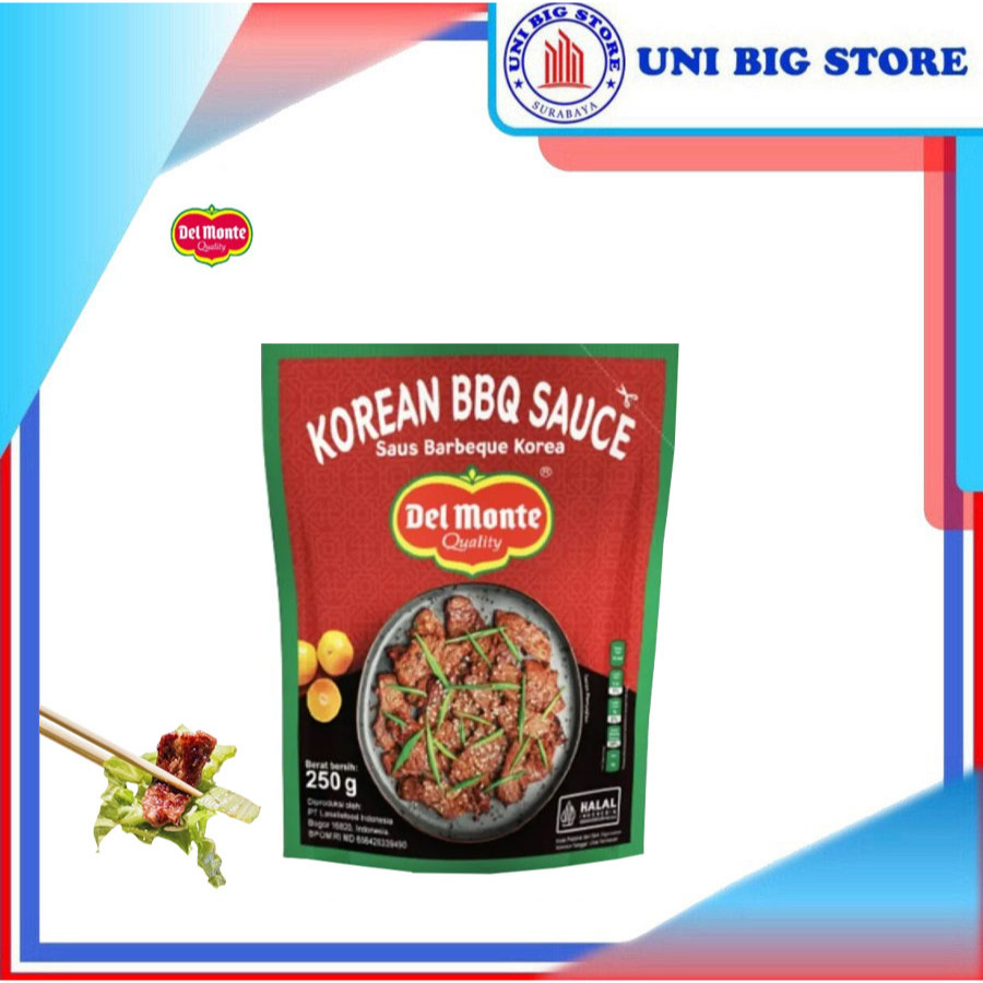 

Delmonte Korean BBQ Sauce 250 gr Pouch Saus Barbeque Korea