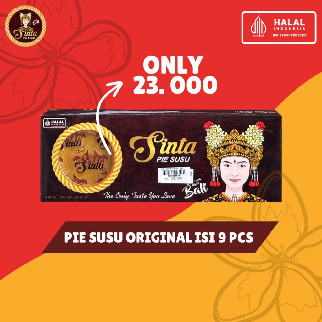 

Sinta Pie Susu Isi 9 pcs Pie Susu Bali Oleh-oleh Khas Bali