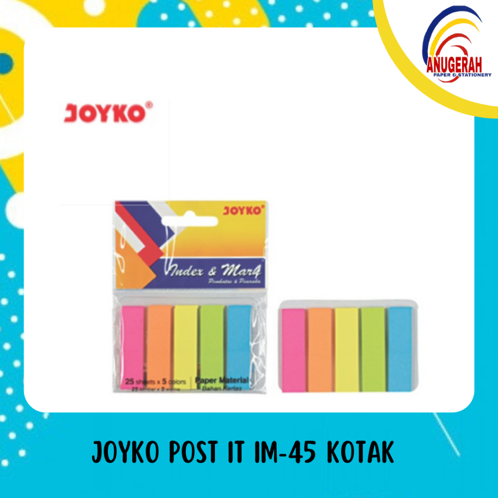 

JOYKO POST`IT IM-45 MARK KERTAS KOTAK (PCS)