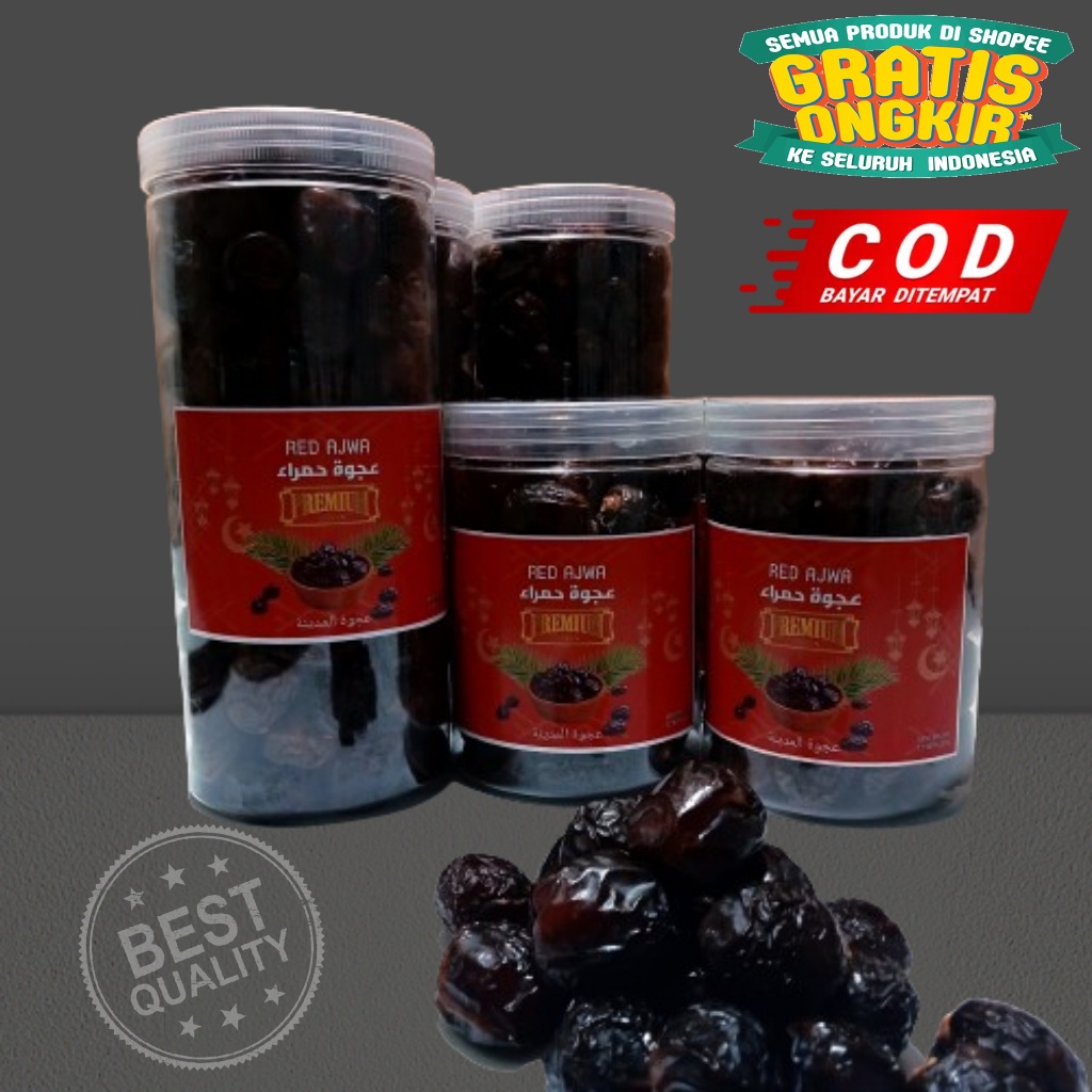 

kurma ajwa red Al-Madinah kemasan New TOPLES