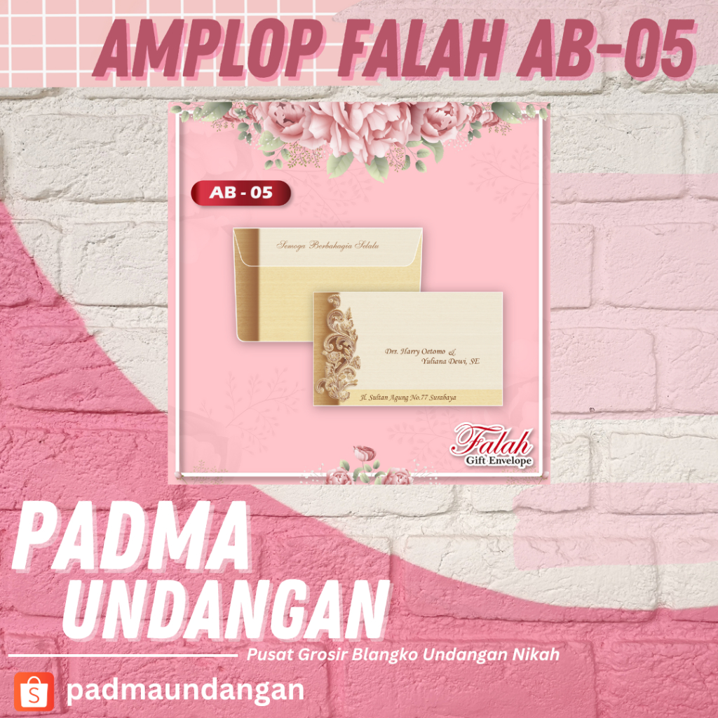 

Amplop Falah AB-05 | Pusat Grosir Blangko | PadmaUndangan