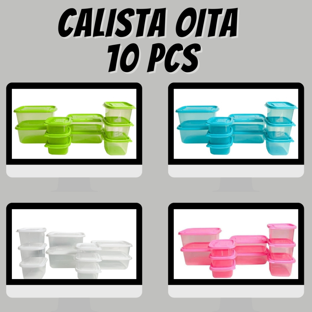 Calista Oita Toples / Calista Oita 10 Pcs / Oita Calista 10 Pcs / Oita Calista Food Container / Topl