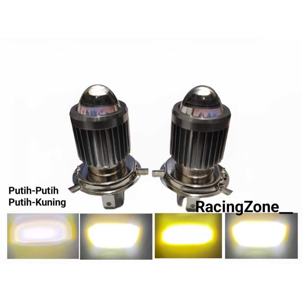 Lampu Depan Motor H4 3 kaki Lampu Led H4 Utama Universal Lampu Utama Motor Mobil Lampu H4 Laser Ac D