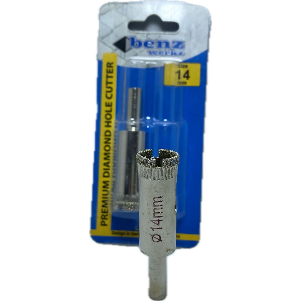 HOLESAW KACA BENZ 14mm HOLE SAW KACA MATA BOR GRANITE MATA BOR KERAMIK HOLESAW KERAMIK DIAMOND HOLE 