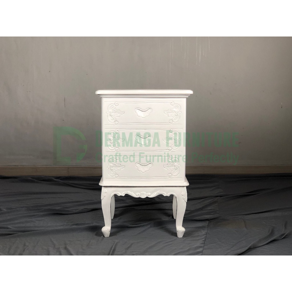 PRE ORDER KOTAK ANGPAO KERANG KAYU MAHONI FINISHING DUCO PUTIH SOFA KURSI PELAMINAN DEKORASI TERAS R