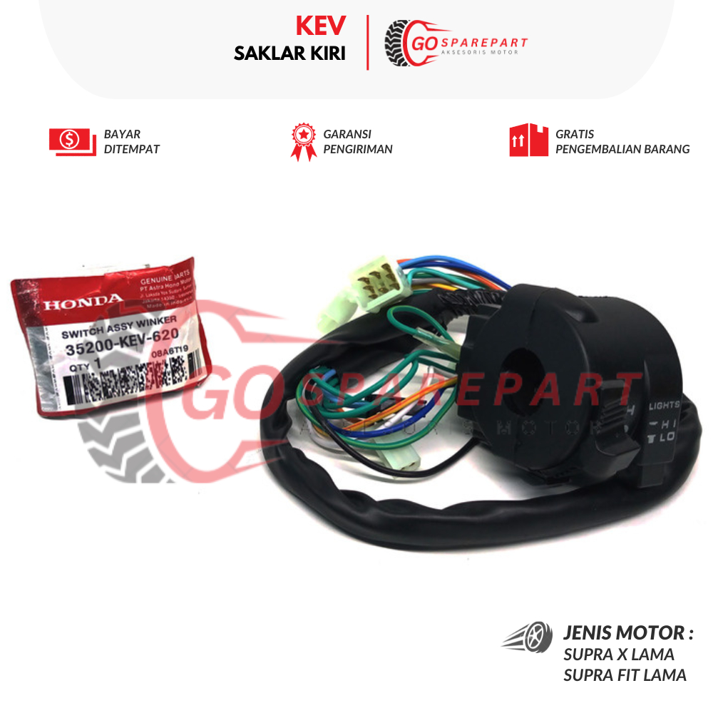 (HONDA) SAKLAR KIRI SUPRA X LAMA KEV / SUPRA FIT LAMA / HOLDER SUPRA X LAMA KANAN KIRI / HOLDER KIRI