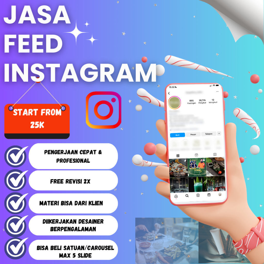 Jasa Desain Feed instagram | Feed Instagram | Desain Feed Instagram Branding Profesional