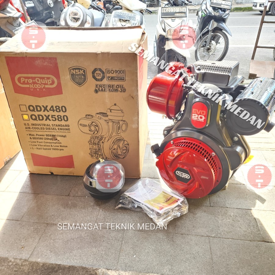 QDX580 MESIN ENGINE PENGGERAK SERBAGUNA DIESEL 20HP PROQUIP PRO-QUIP