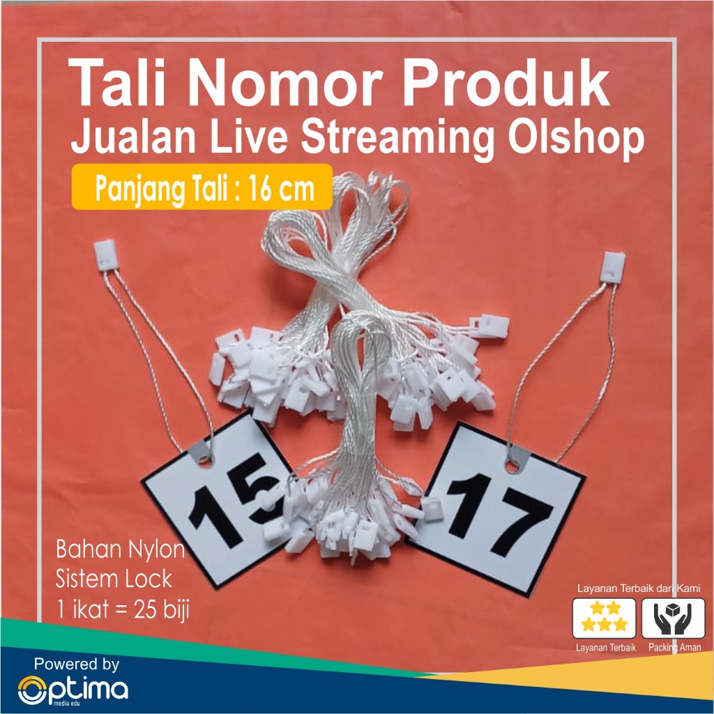 

Tali Benang Gantungan Nomor Produk Jualan Live Streaming Olshop