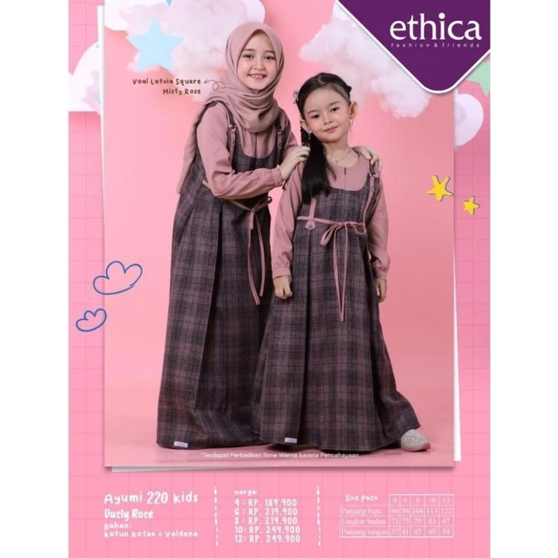PL gamis tanggung anak remaja ethica size 12