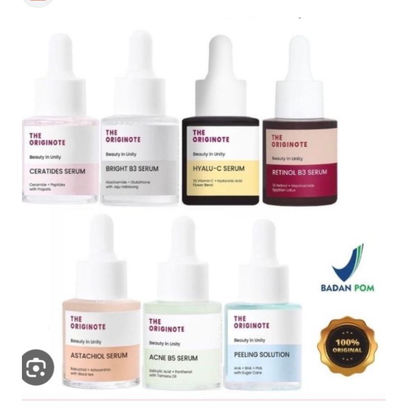 Bestiieeshop❤️ Theoriginote serum Acne B5 serum,GLUTA BRIGHT B3 serum & Retinol B3 Serum
