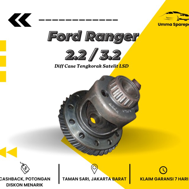 Diff Case Onderdil Sparepart LSD Gardan Belakang Ford Ranger 2.2 / 3.2